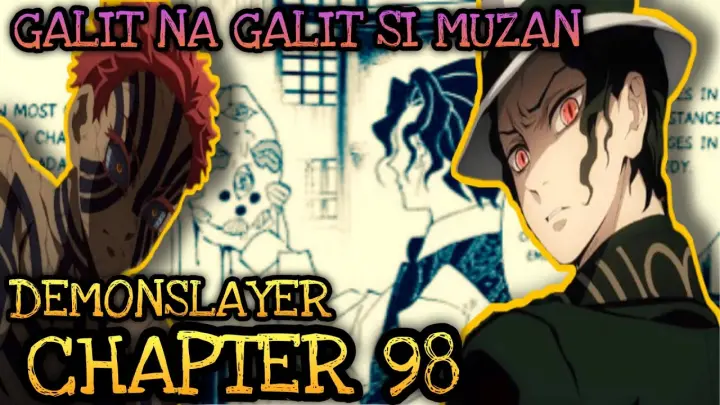 GALIT NA SI MUZAN SA UPPER MOONS | Demon slayer chapter 98 season 3 tagalog