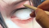 quá trình vẽ mắt