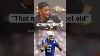 Lamar's reaction to Anthony Richardson's comparisons 😂