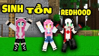 PANDA THỬ THÁCH SINH TỒN THẾ GIỚI 1.16 TRONG MINECRAFT*CÙNG STEVE XEM LIVE STREAM CỦA REDHOOD VÀ MỀU