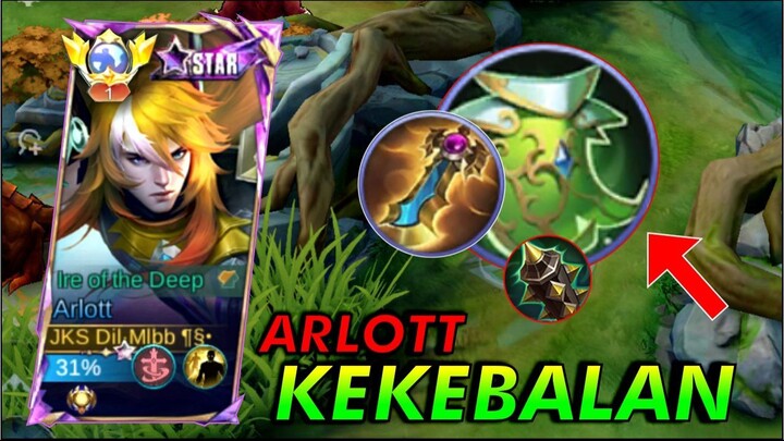 NYOBAIN ITEM DAN EMBLEM ARLOTT TERBARU DARI LUKE DAN R7 !! ARLOTT KEKEBALAN TUBUH !! - MLBB