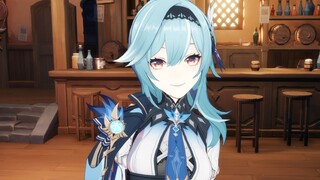 [Kiss Little Eula] Kissing Miss Eula openly in the tavern