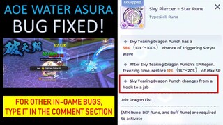 REPORT IN-GAME ISSUES! AOE WATER ASURA FINALLY FIXED!