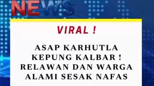 Asap pekat akibat kebakaran hutan dan lahan (Karhutla) mengepung wilayah Lintang Batang