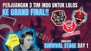 TEGANG PARAH !! PERJUANGAN BTR,PJEV,ALTER-EGO UNTUK KE GRANDFINAL PMGC 2023 ! - PMGC SURVIVAL DAY-1
