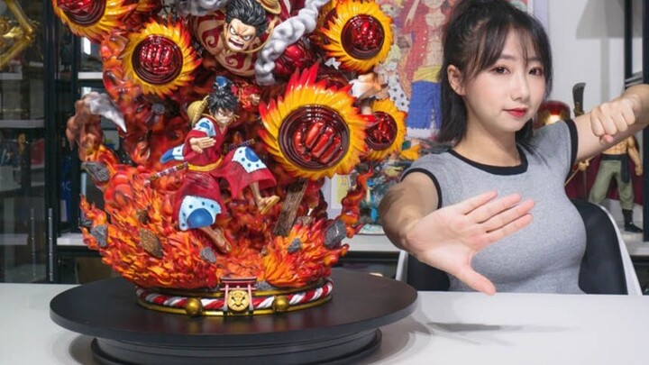 "One Piece" Kimono Gear 4 Patung Luffy Ape King Crow Cannon [Unboxing oleh Paman Sail GK]