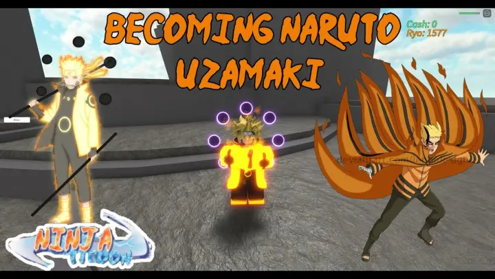 Becoming naruto in ninja tycoon !!! (ninja tycoon v3.5)