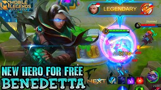 Next New Hero Benedetta Gameplay - Mobile Legends Bang Bang