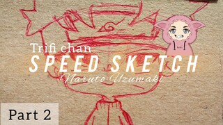 SPEED SKETCH Tutorial Naruto Uzumaki chibi