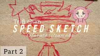 SPEED SKETCH Tutorial Naruto Uzumaki chibi