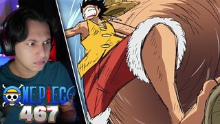 LUFFY ENTERS THE MARINEFORD BATTLE | One Piece Episode 467 Reaction