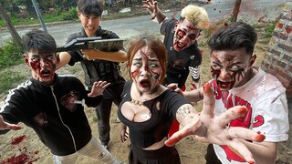 Zombie POV - Rescuing a Girl Among the Zombies
