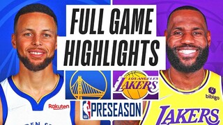 LOS ANGELES LAKERS vs GOLDEN STATE WARRIORS FULL GAME HIGHLIGHTS | 2023 NBA Preseason NBA 2K23