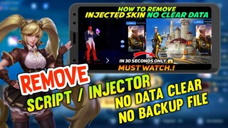 HOW TO REMOVE INJECTOR WITHOUT CLEARING DATA OR BACKUP FILE | MOBILE LEGENDS