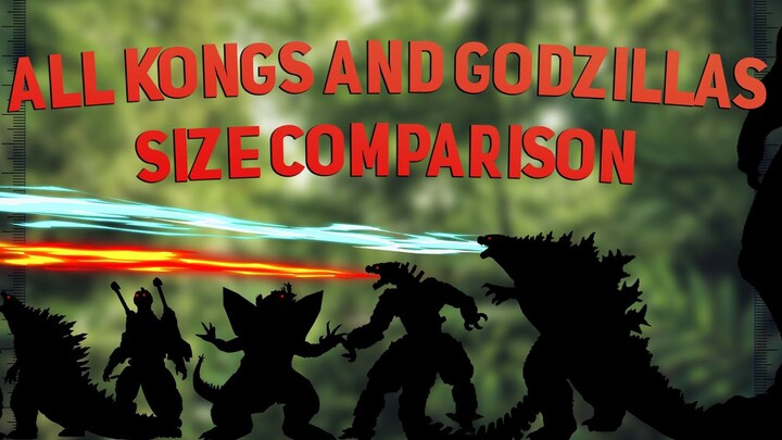 ALL Godzilla vs Kong SIZE COMPARISON