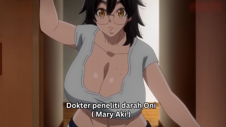 Tougen anki episode 13 sub indo terbaru - kemunculan Dokter peneliti darah Oni berdada besar