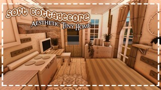 No Gamepass Soft Cottagecore Aesthetic Tiny Home - Speedbuild and Tour - iTapixca Builds