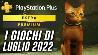 PLAYSTATION PLUS EXTRA E PREMIUM, GIOCHI DI LUGLIO 2022: STRAY, ASSASSIN'S CREED E FF7 REMAKE