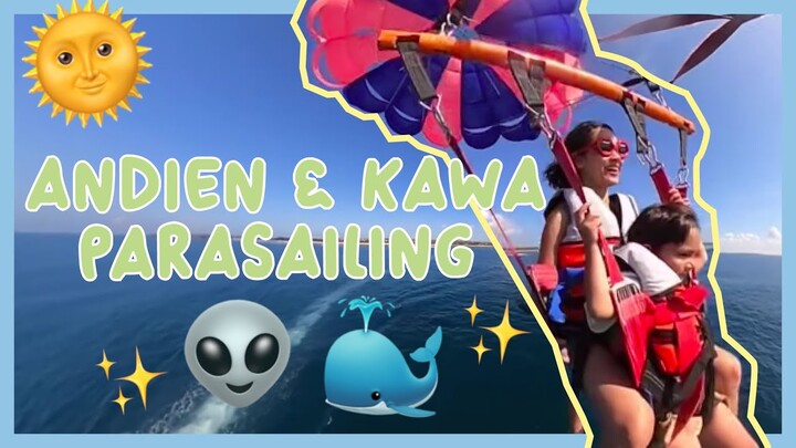 ANDIEN & KAWA PARASAILING: Kawa Liat Alien dan Paus 😱