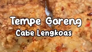 tempe goreng cabe lengkoas Subscribe YouTube Sugeng Mantap