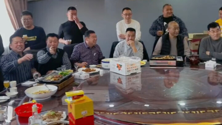 January 29, Cangzhou, Hebei: 18 dads bring their 18 sons together for a meal; the fathers were sworn