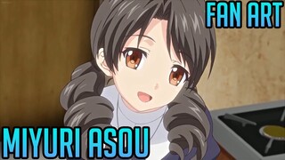 Miyuri Asou Fan Art (Timelapse)