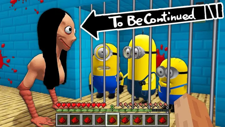 HOW MINIONS ESCAPED FROM MOMO's CAGE in MINECRAFT! - Gameplay Movie traps