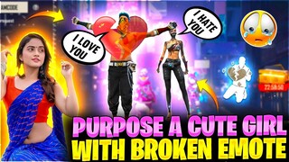 Propose A Cute Girls With New Heart Broken Emote 😍 Heart emote Is Back - Garena Free Fire