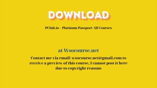 [GET] PClub.io – Platinum Passport All Courses