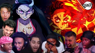 MAD TANJIRO & DEMON FORM NEZUKO ! DEMON SLAYER SEASON 2 EPISODE 13 BEST REACTIONS COMPILATION