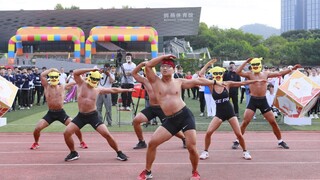 Our department's 20th school sports meeting opening performance | Macho New Treasure Island + New Fa
