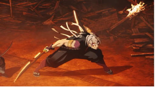 Demon Slayer-Tengen vs Gyutaro-English