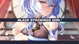 Girl In Black Stockings