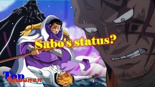 Sabo is as strong as the Admiral? What is Sabo's condition now?