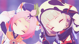 Genshin Impact MMD แฟนคลับ Diona และ Sayu Diona Sayu 1080p/60fps