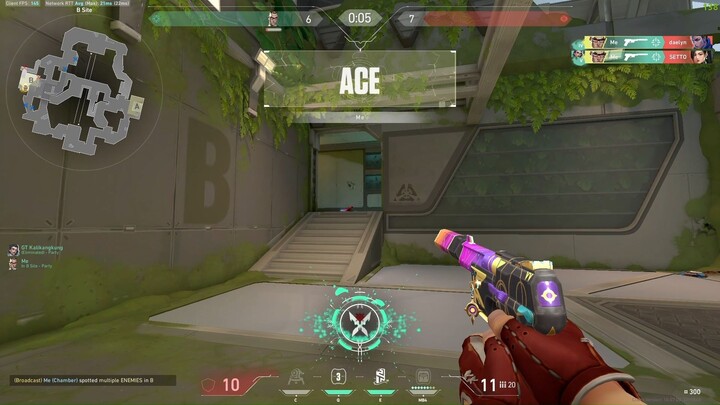 Chamber 1v4 Ace(Valorant Ace Moment)