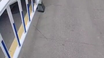 From the security guard’s perspective, continuing from the previous video