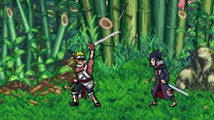 [Pixel Restoration] Sasuke VS Killer Bee