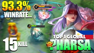 93.3% Pharsa WinRate! That Insane Burst Damage! | Top 1 Global Pharsa Gameplay By ᴄʜαᴄʜı ~ MLBB