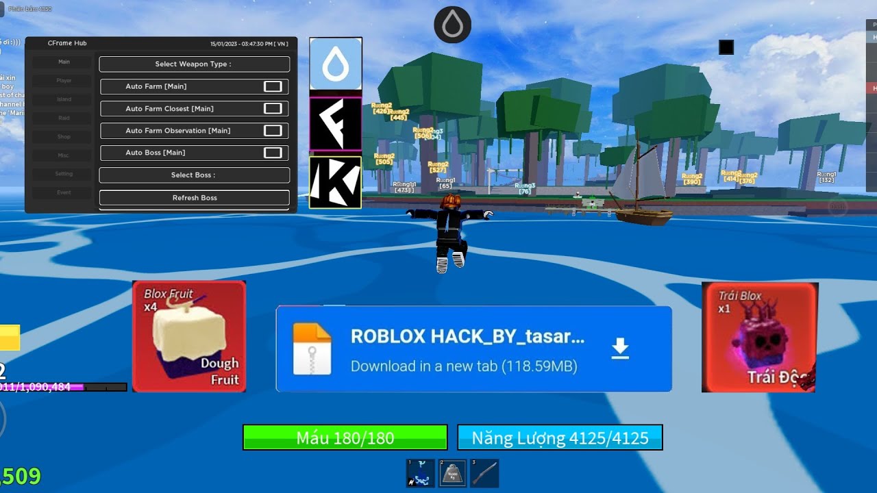 ROBLOX] blox fruit v18 script hack beli,auto farm chest,ko lag