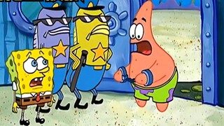 SpongeBob threw a peanut at the shell, causing Patrick to be captured