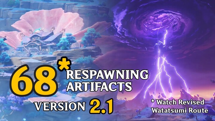 [Version 2.1] NEW Respawning Artifact Locations | Seirai + Watatsumi Island | Genshin Impact