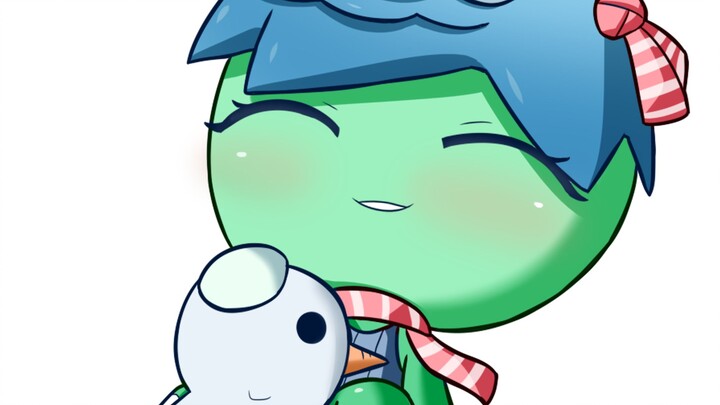 Menggambar satu tangkai mistletoe