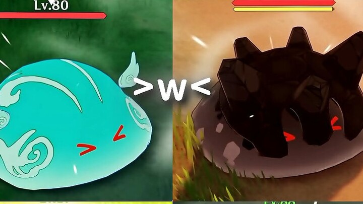 Aww, this slime’s expression is so cute!