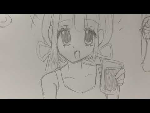 How to draw: Anime Girl Poses Eating | anime drawing ideas | beginners tutorials