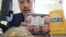 ASMR Matcha Melon Pan, Taro Mooncake & Yuzu Lemonade (Eating Sounds)