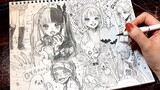 [Vẽ tay] Những cô gái bị ma ám: Halloween vui vẻ