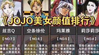 『JOJO』1-6部颜值美女魅力排名！TOP14！