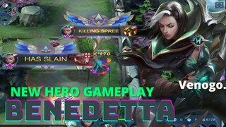 New Hero Benedetta Gameplay| Mobile legends Bang Bang