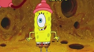 Ông Krabs đi vào thể hang và biến thành một miếng bọt biển